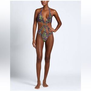 4giveness Animal Print One Piece Swimsuit